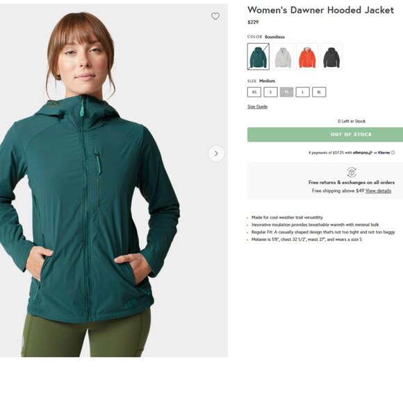 Stio Women's Dawner Hooded Jacket, Size Medium, Robin's egg blue - Picture 3 of 16